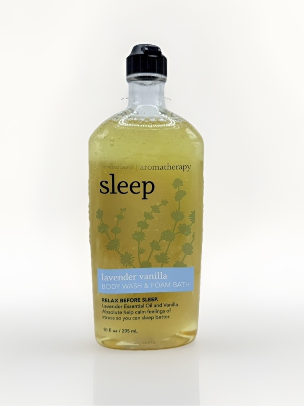New Bath & Body Works Aromatherapy Sleep Lavender Vanilla Body Wash & Foam 10 OZ